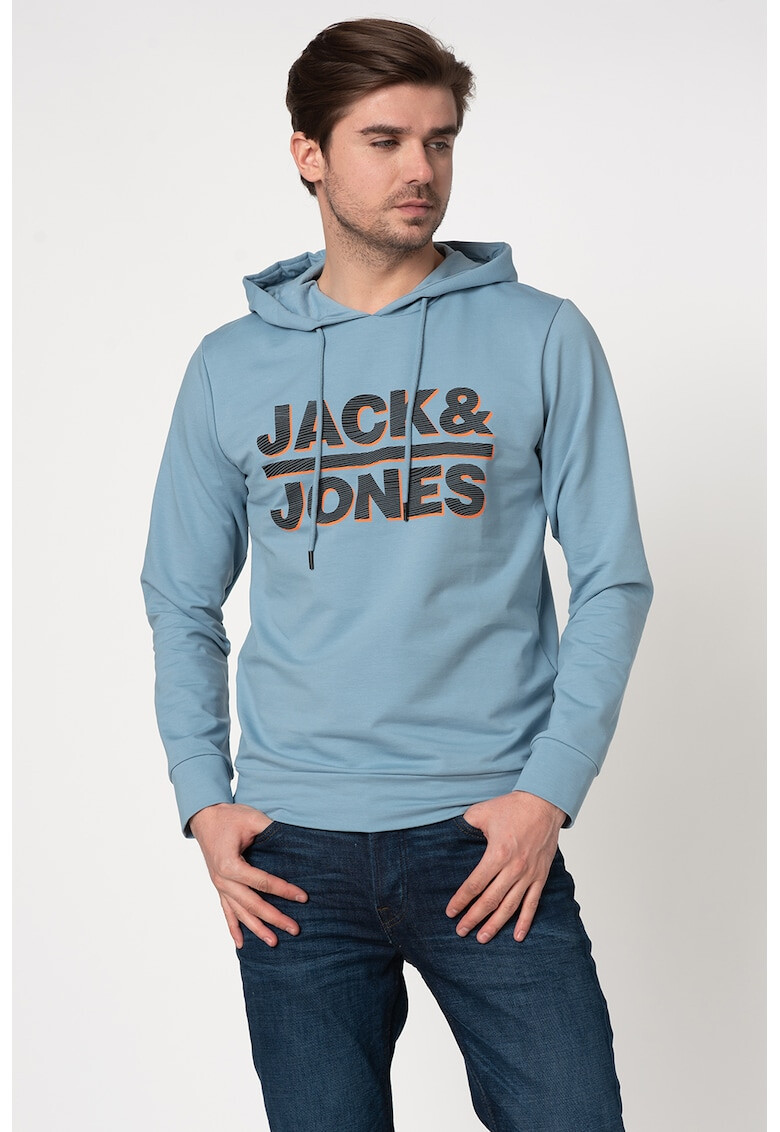 Jack&Jones Суитшърт Dines с качулка и лого - Pepit.bg