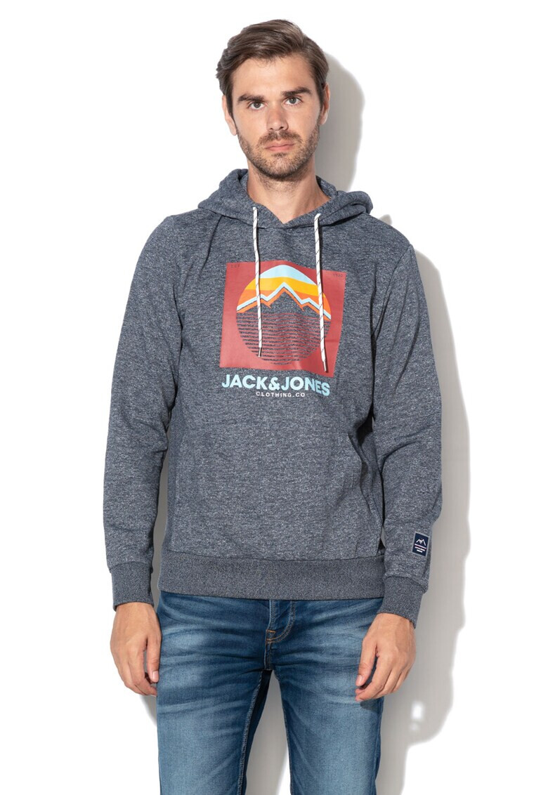 Jack&Jones Суитшърт Dorsey с качулка и лого - Pepit.bg