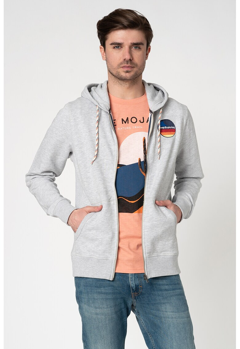 Jack&Jones Суитшърт Explore с цип и лого - Pepit.bg