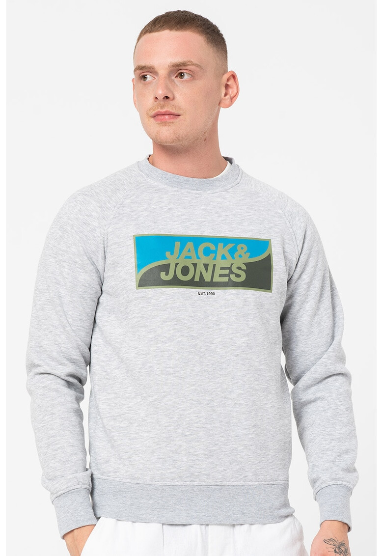 Jack&Jones Суитшърт Fly на лога с реглан ръкави - Pepit.bg