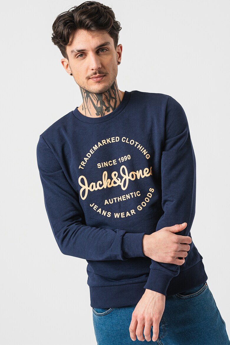 Jack  Jones Суитшърт Forest с лого - Pepit.bg