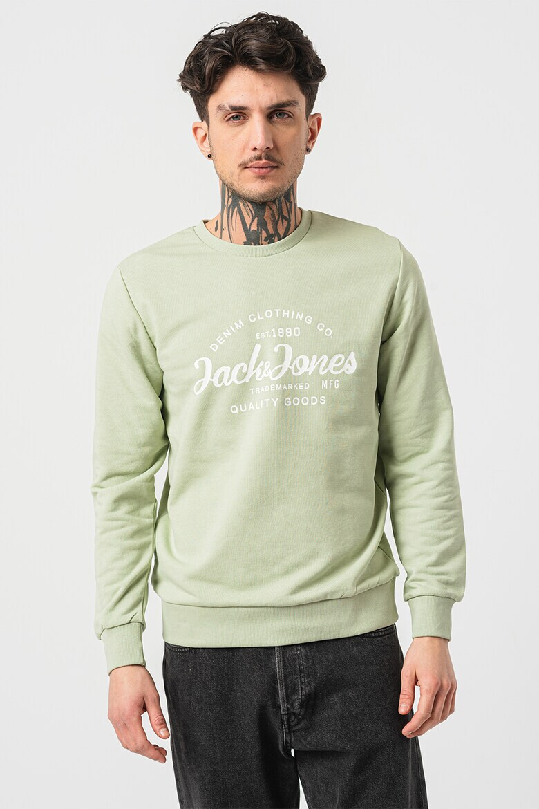 Jack  Jones Суитшърт Forest с лого - Pepit.bg