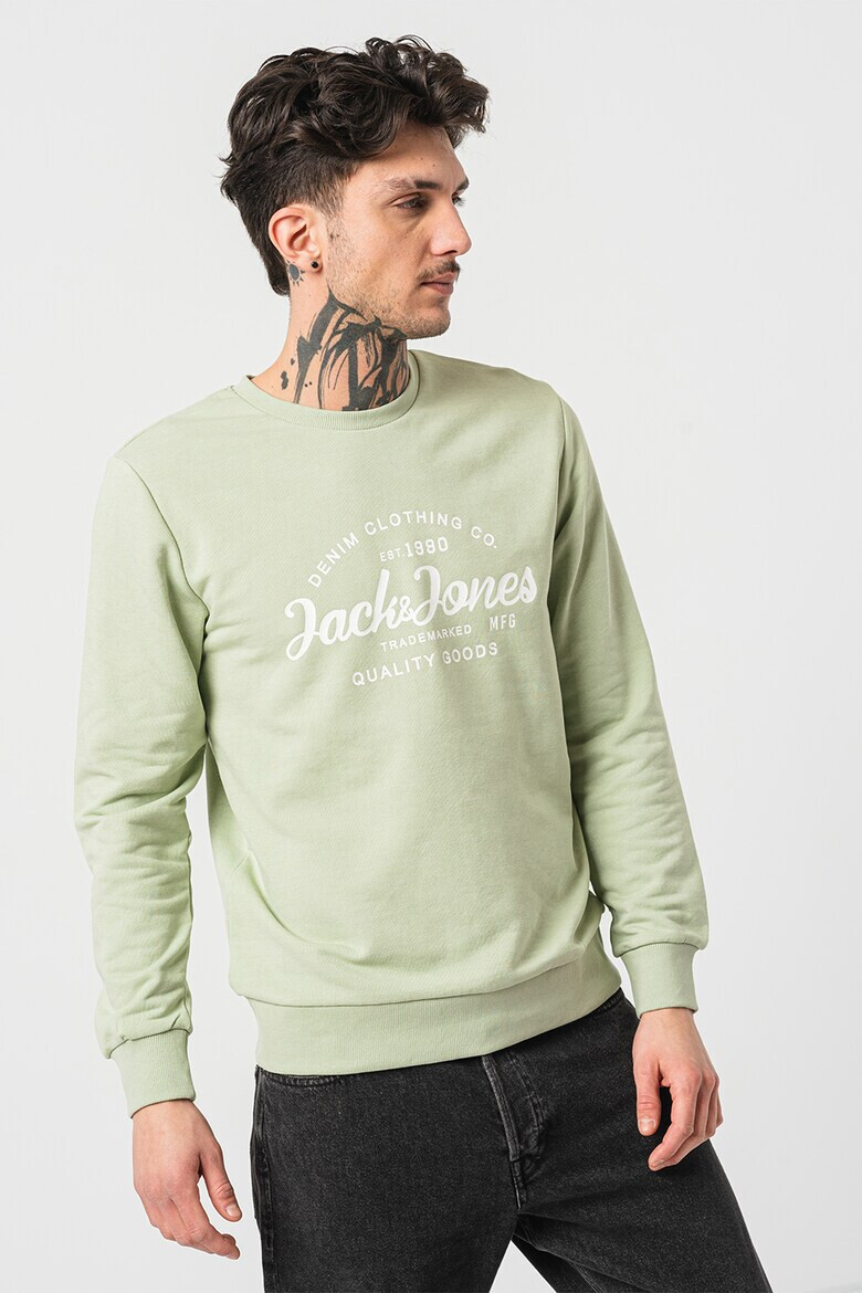 Jack  Jones Суитшърт Forest с лого - Pepit.bg