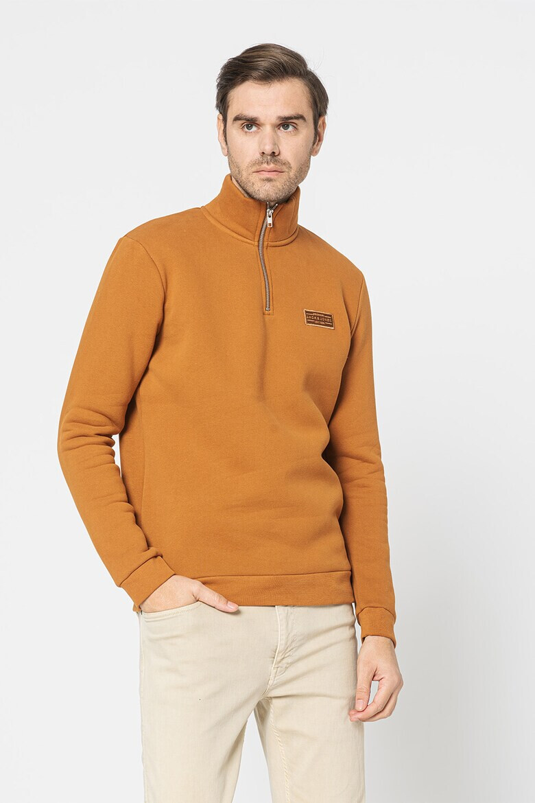 Jack & Jones Суитшърт Frontier с къс цип - Pepit.bg