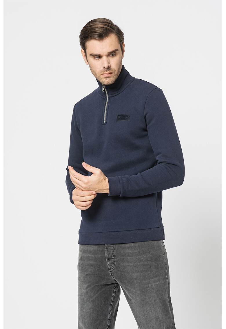 Jack & Jones Суитшърт Frontier с къс цип - Pepit.bg