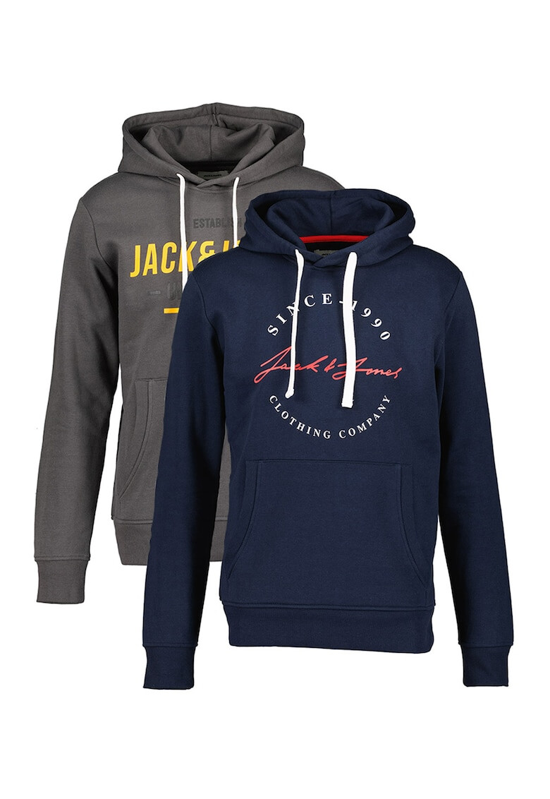 Jack & Jones Суитшърт Herro с качулка и лого - 2 броя - Pepit.bg