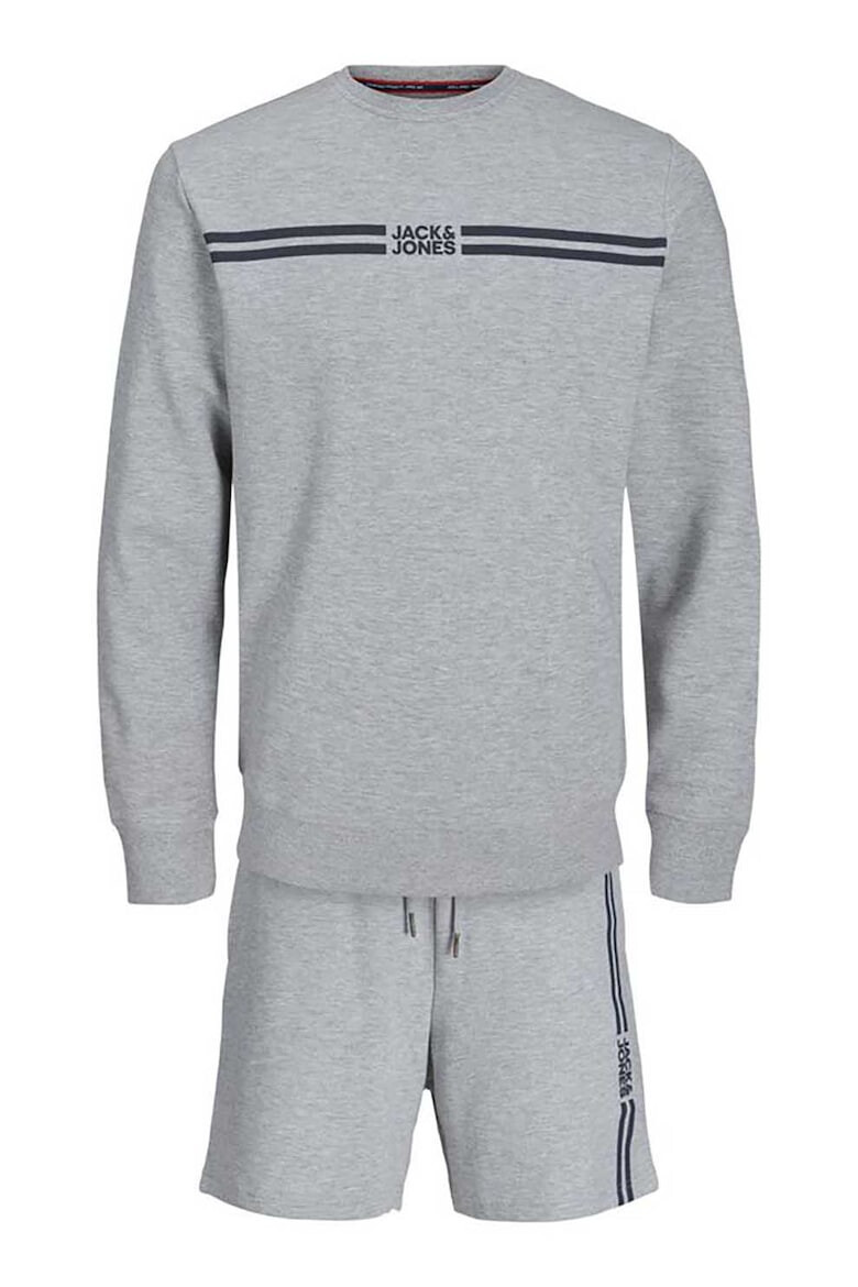 Jack&Jones Jack & Jones Суитшърт и къс панталон с контрасти - Pepit.bg