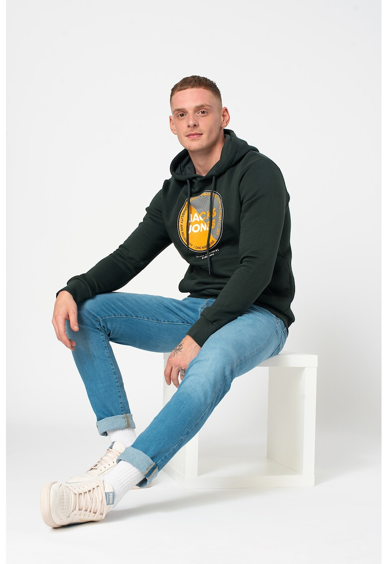 Jack&Jones Суитшърт Lambo с качулка и джоб тип кенгуру - Pepit.bg