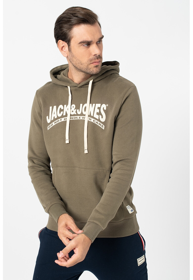 Jack&Jones Суитшърт с лого и качулка - Pepit.bg