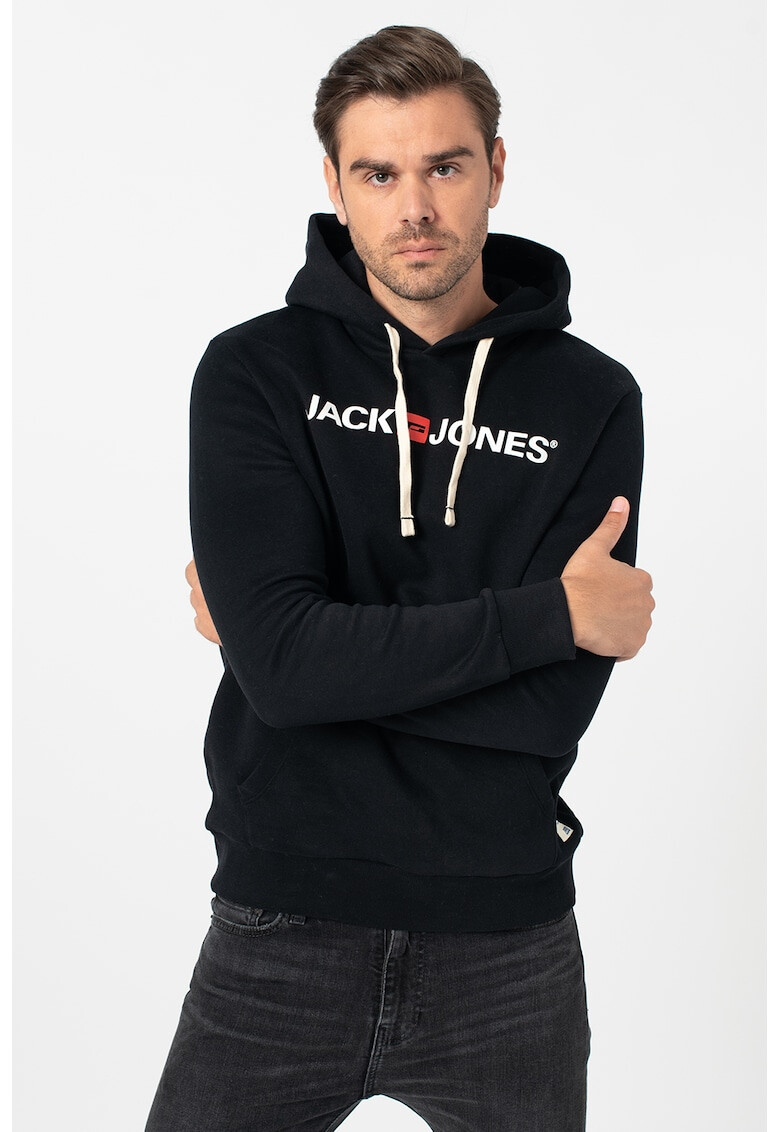 Jack&Jones Суитшърт с лого и качулка - Pepit.bg