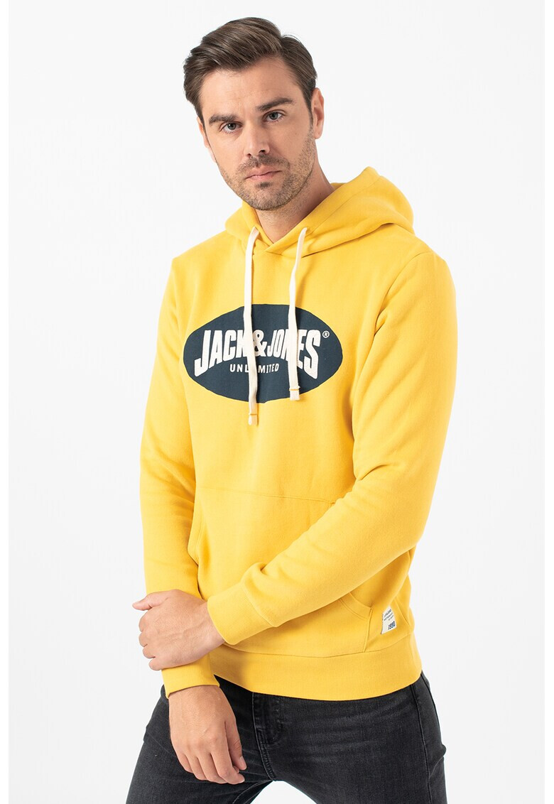 Jack&Jones Суитшърт с лого и качулка - Pepit.bg