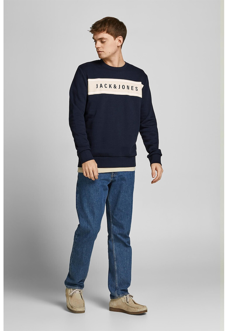 Jack&Jones Jack & Jones Суитшърт с овално деколте и лого - Pepit.bg