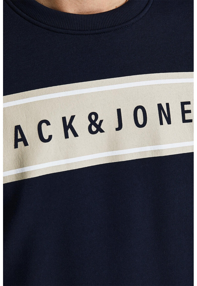 Jack&Jones Jack & Jones Суитшърт с овално деколте и лого - Pepit.bg