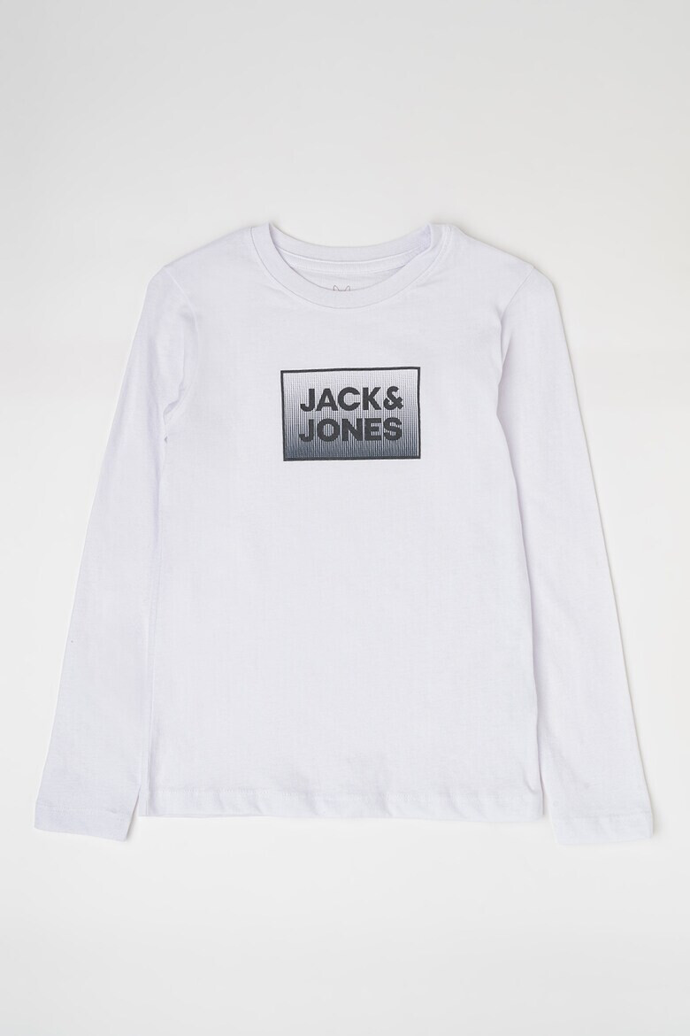 Jack & Jones Суитшърт с овално деколте и лого - Pepit.bg