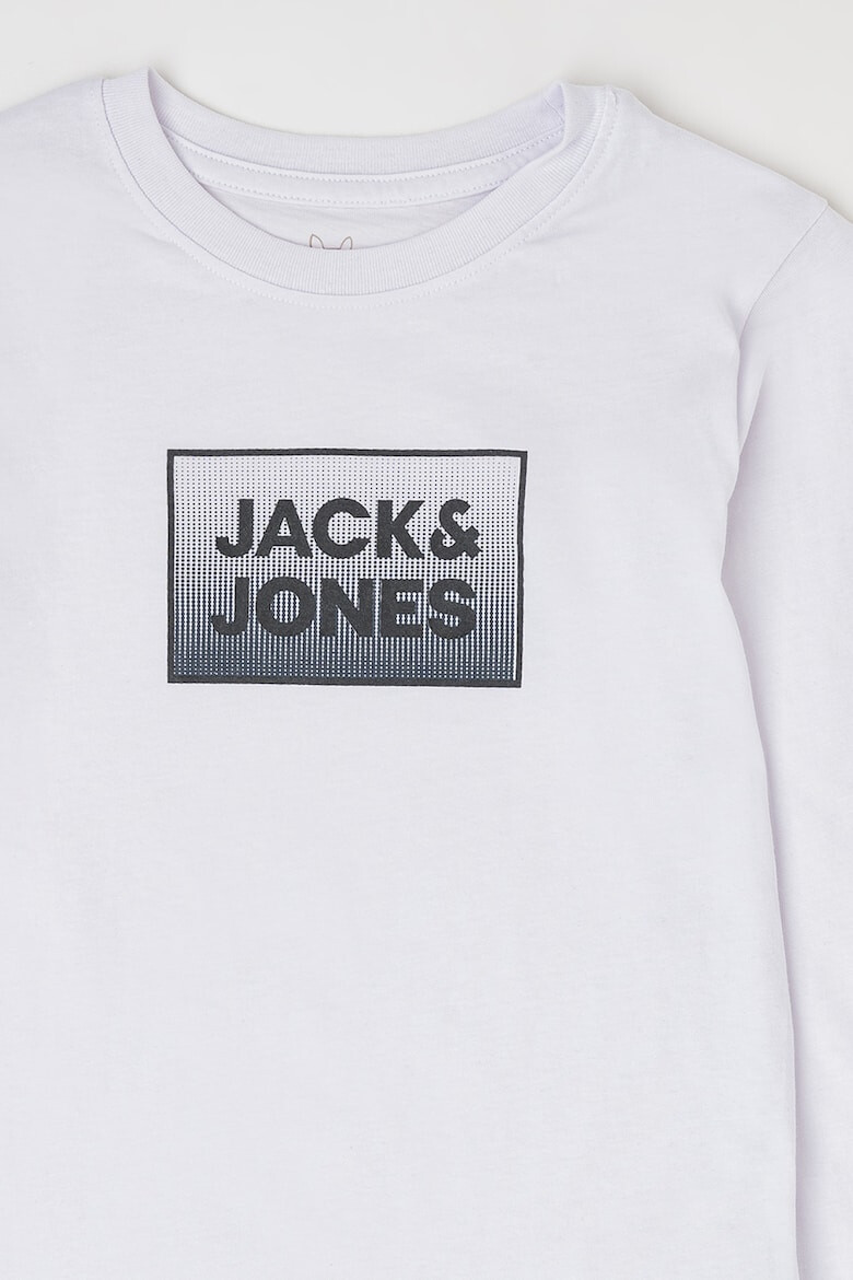 Jack & Jones Суитшърт с овално деколте и лого - Pepit.bg