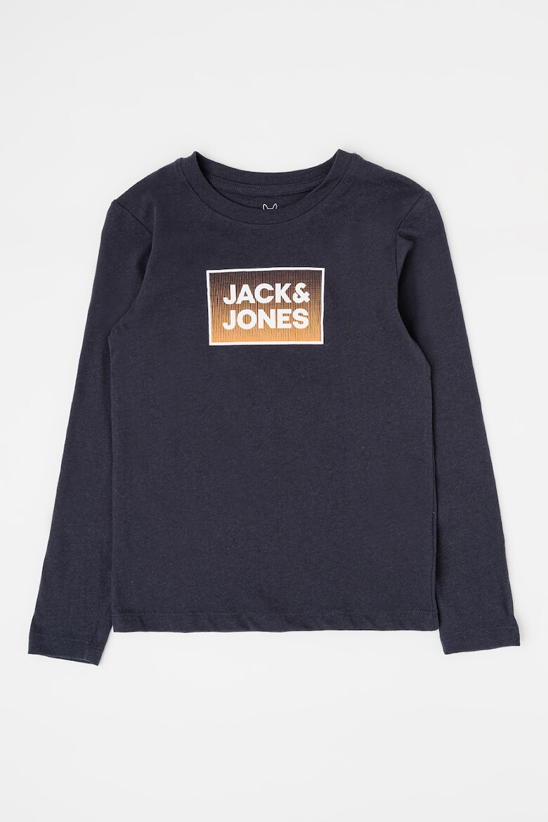 Jack & Jones Суитшърт с овално деколте и лого - Pepit.bg