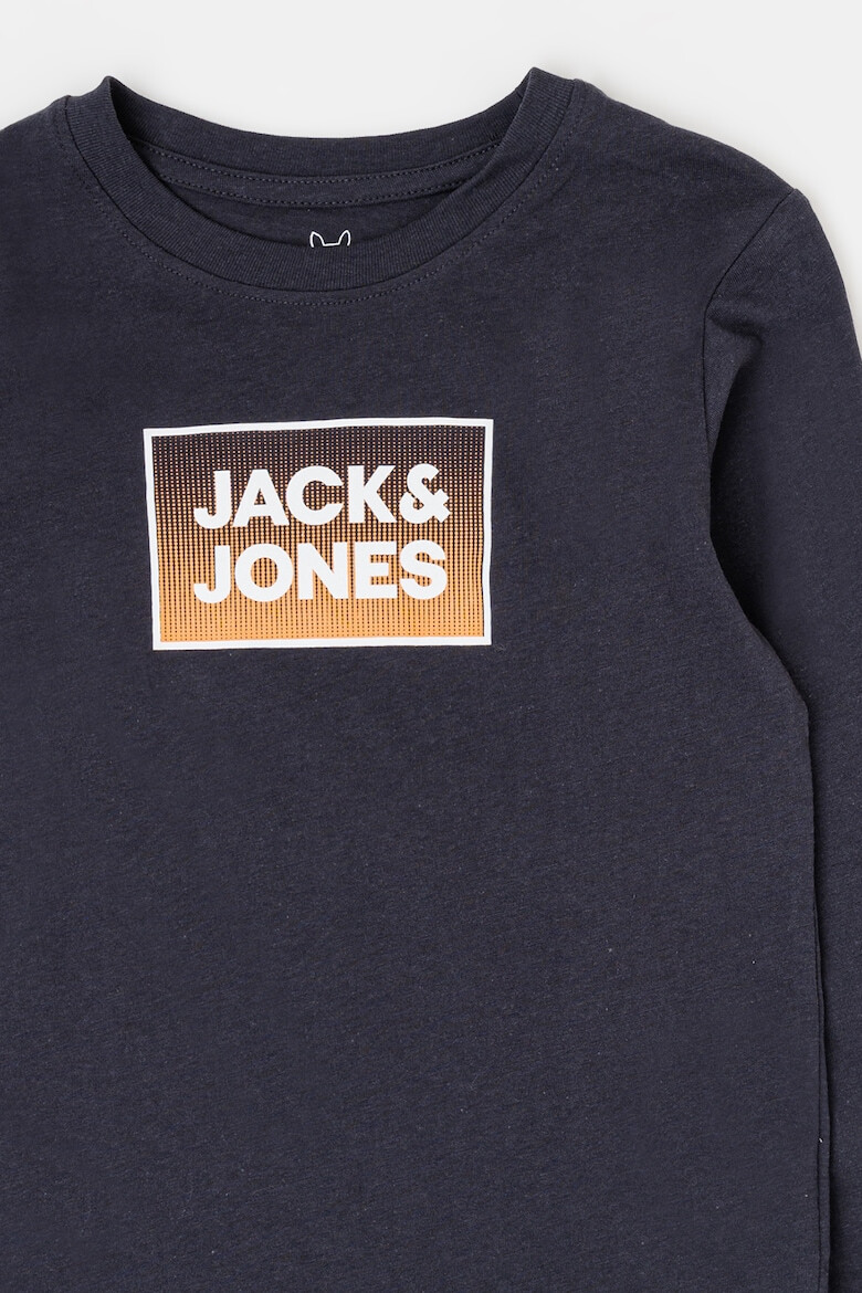 Jack & Jones Суитшърт с овално деколте и лого - Pepit.bg