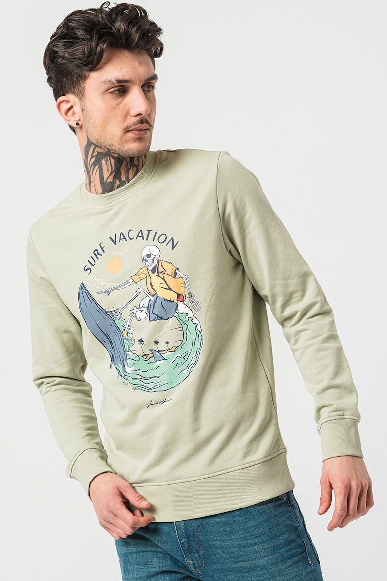 Jack  Jones Суитшърт с принт - Pepit.bg