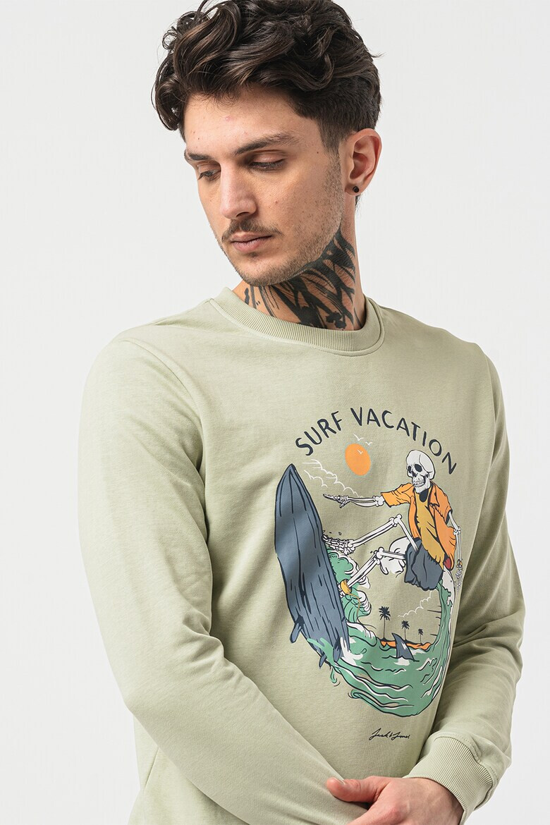 Jack  Jones Суитшърт с принт - Pepit.bg
