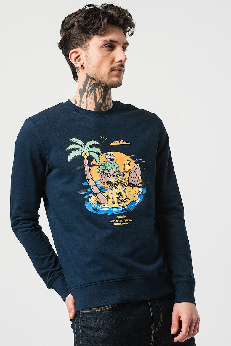 Jack  Jones Суитшърт с принт - Pepit.bg