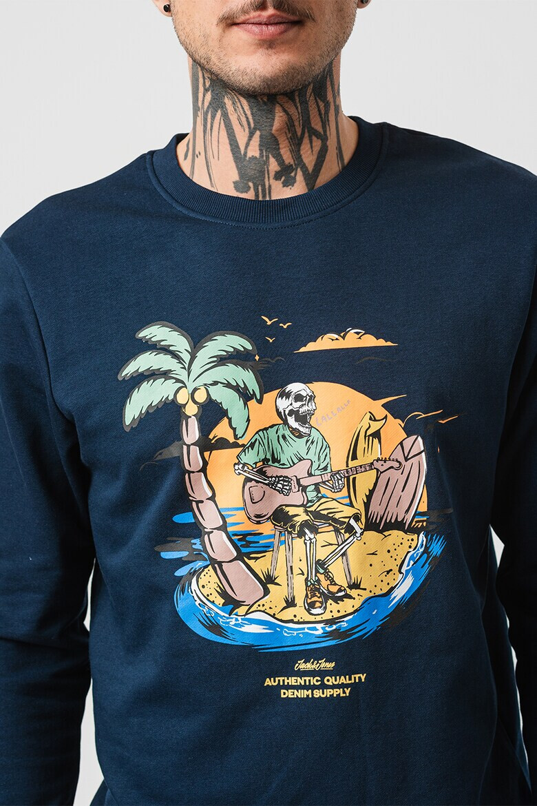 Jack  Jones Суитшърт с принт - Pepit.bg