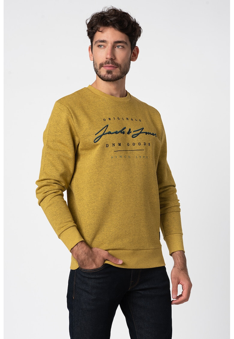 Jack&Jones Суитшърт Station с лого - Pepit.bg