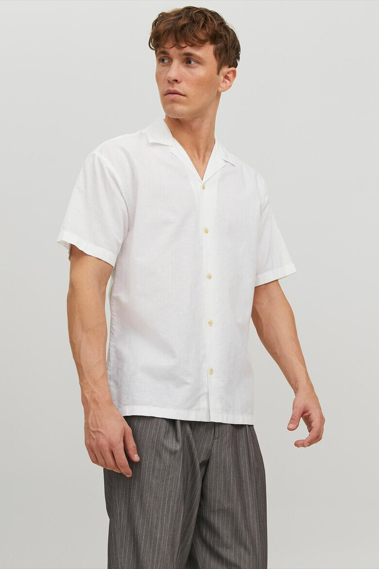 Jack & Jones Риза със свободна кройка Summer с лен - Pepit.bg