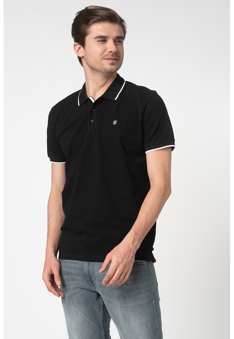 Jack&Jones Тениска Axel от пике с яка - Pepit.bg