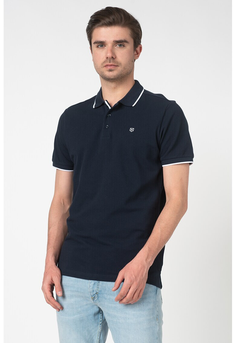 Jack&Jones Тениска Axel от пике с яка - Pepit.bg