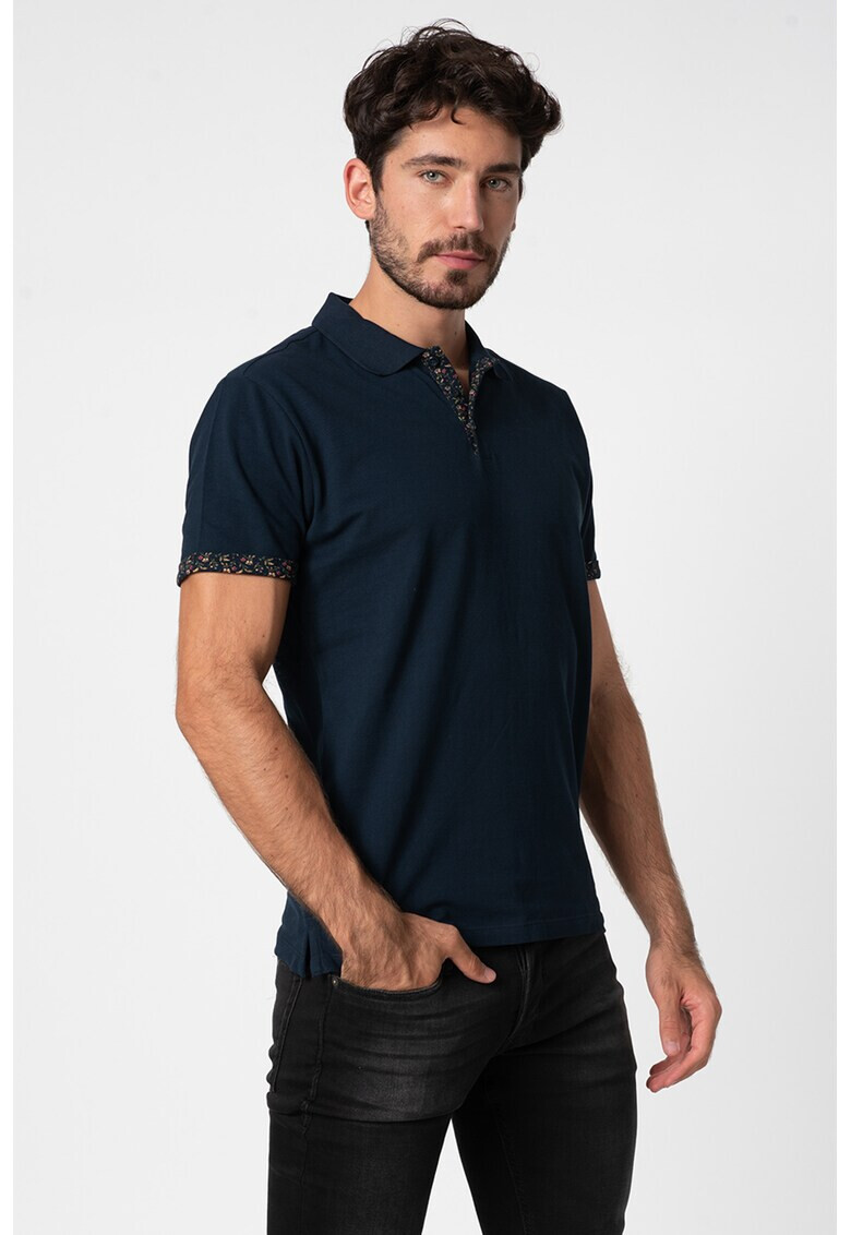 Jack&Jones Тениска Black Pool от пике - Pepit.bg