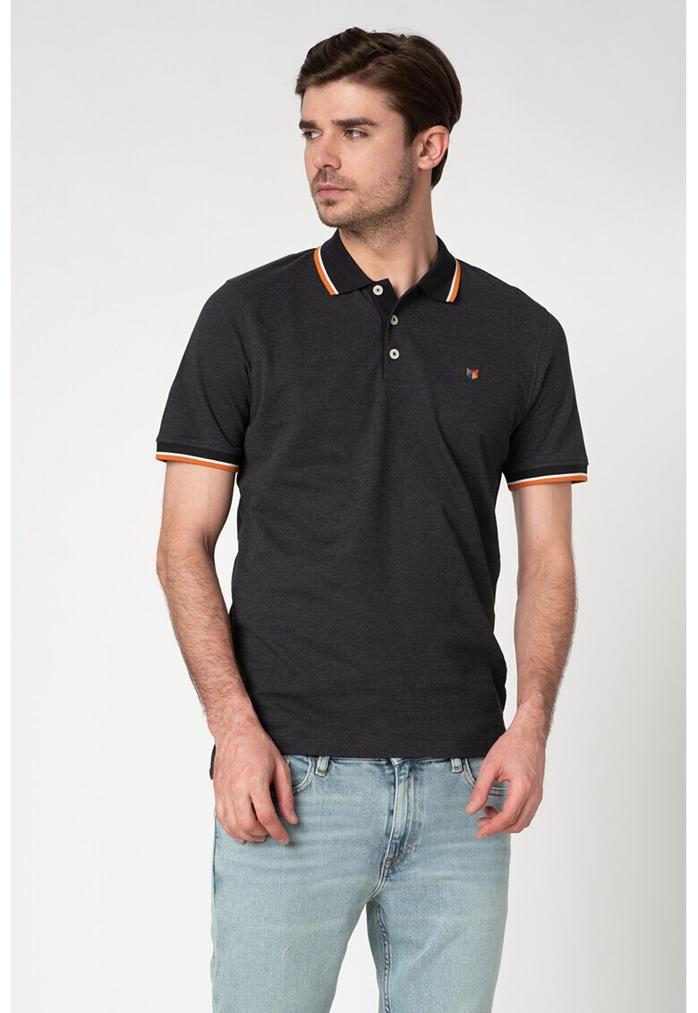 Jack&Jones Тениска Bluwin от пике с яка - Pepit.bg