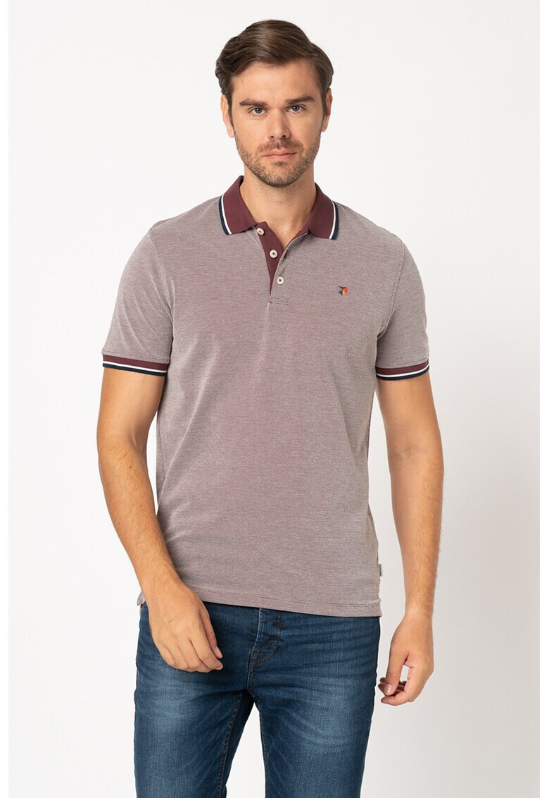 Jack&Jones Тениска Bluwin от пике с яка - Pepit.bg