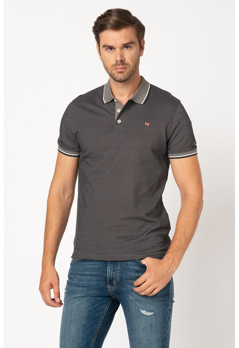 Jack&Jones Тениска Bluwin от пике с яка - Pepit.bg