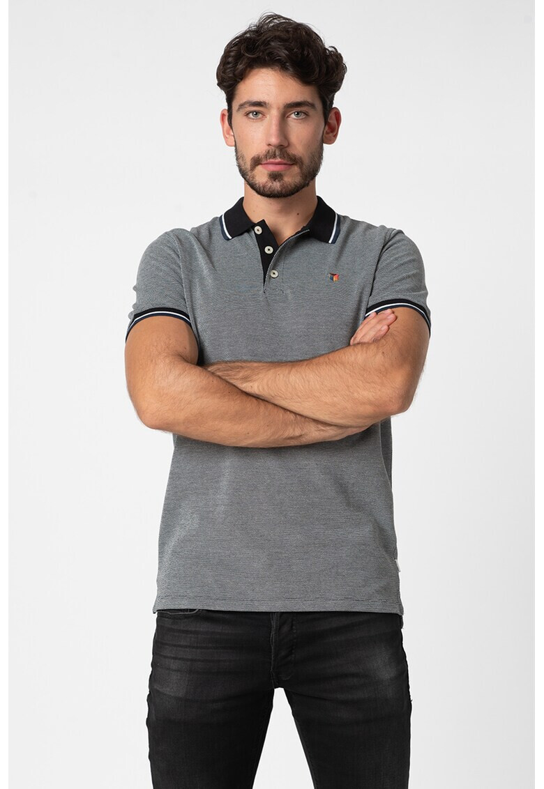 Jack&Jones Тениска Bluwin от пике с яка - Pepit.bg