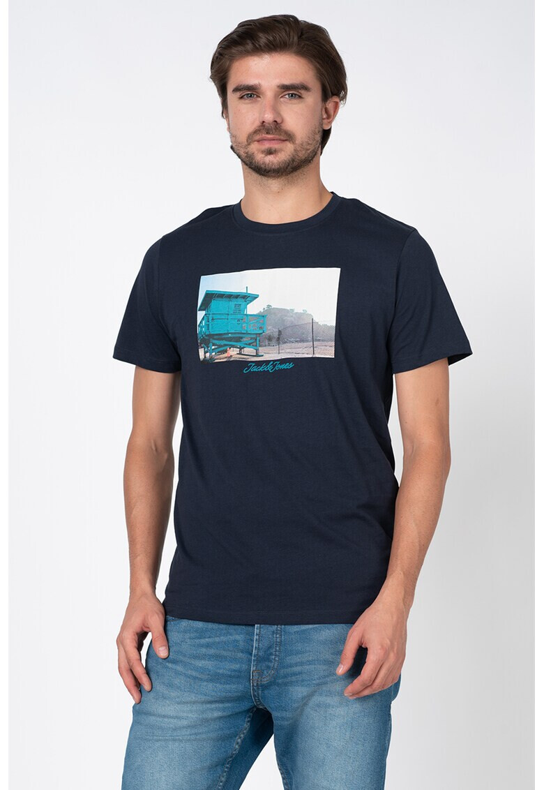 Jack&Jones Тениска BoardWalk с овално деколте - Pepit.bg