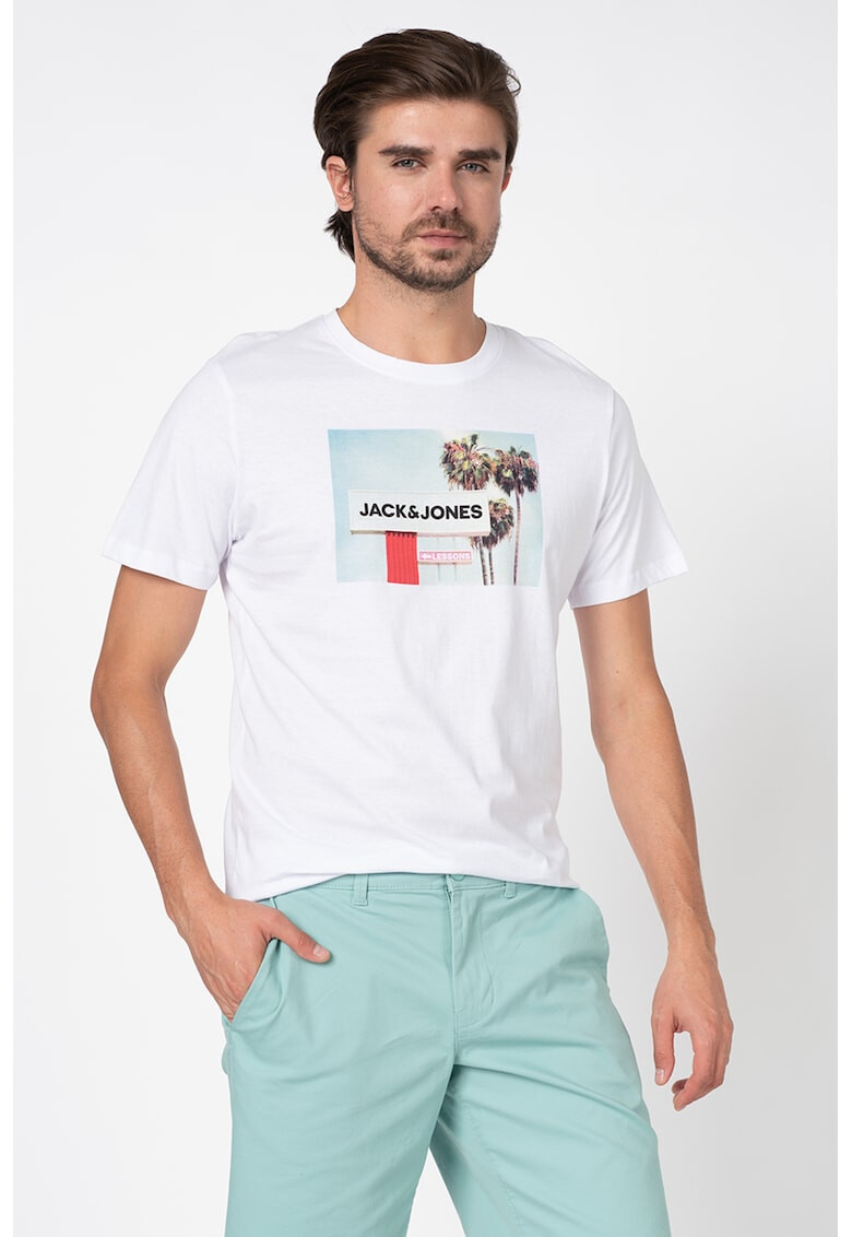 Jack&Jones Тениска BoardWalk с овално деколте - Pepit.bg