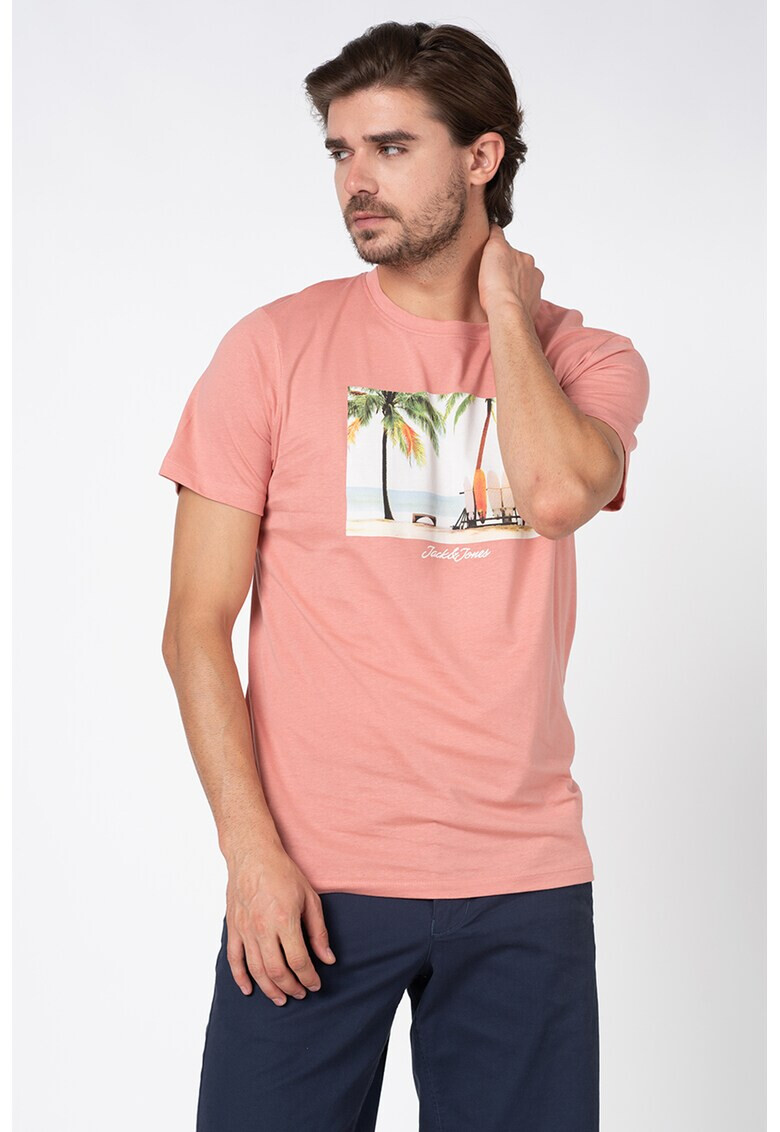 Jack&Jones Тениска BoardWalk с овално деколте - Pepit.bg