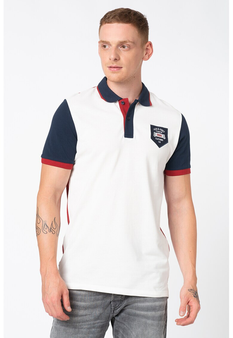 Jack&Jones Тениска Burz с яка - Pepit.bg