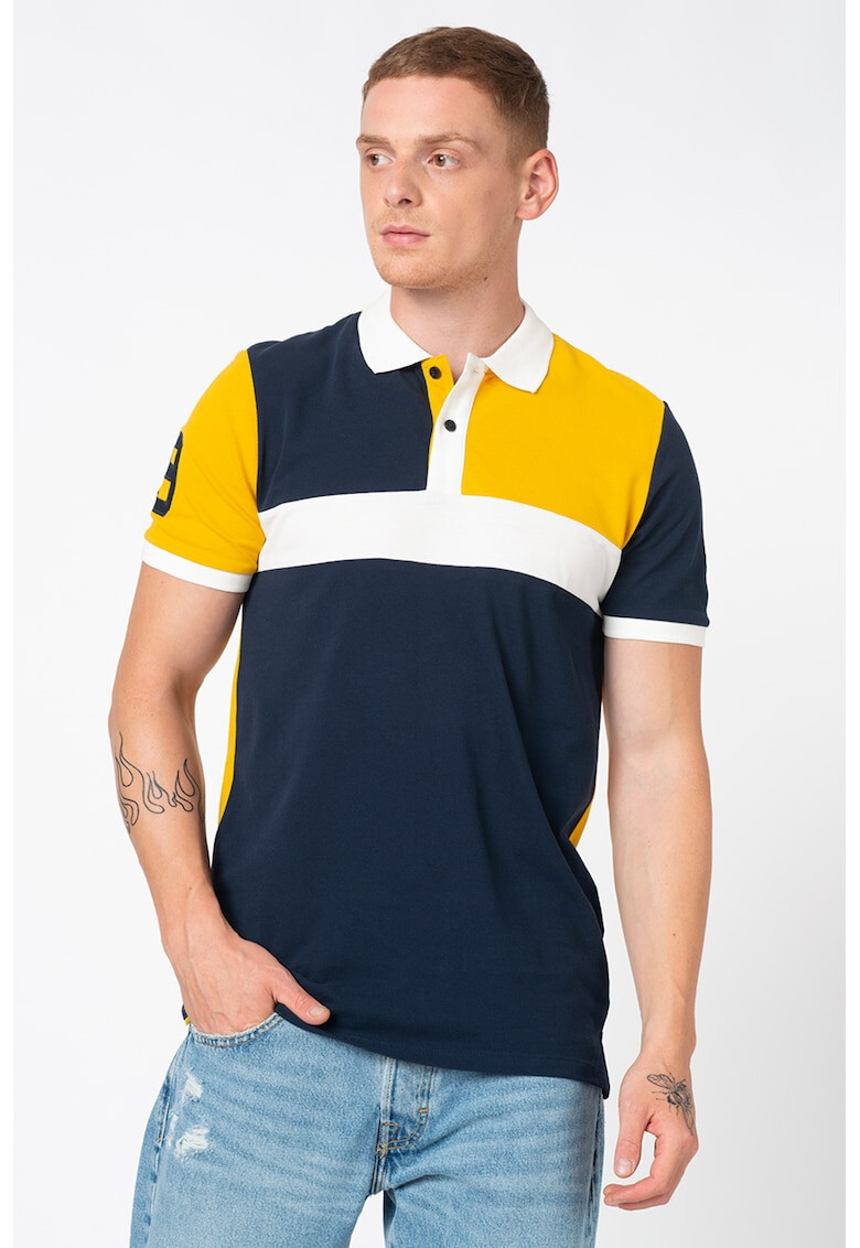 Jack&Jones Тениска Burz с яка - Pepit.bg