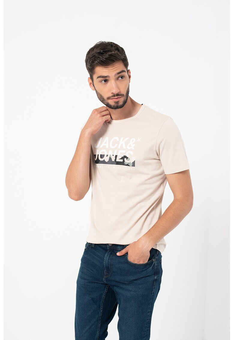 Jack&Jones Тениска Cam с овално деколте - Pepit.bg