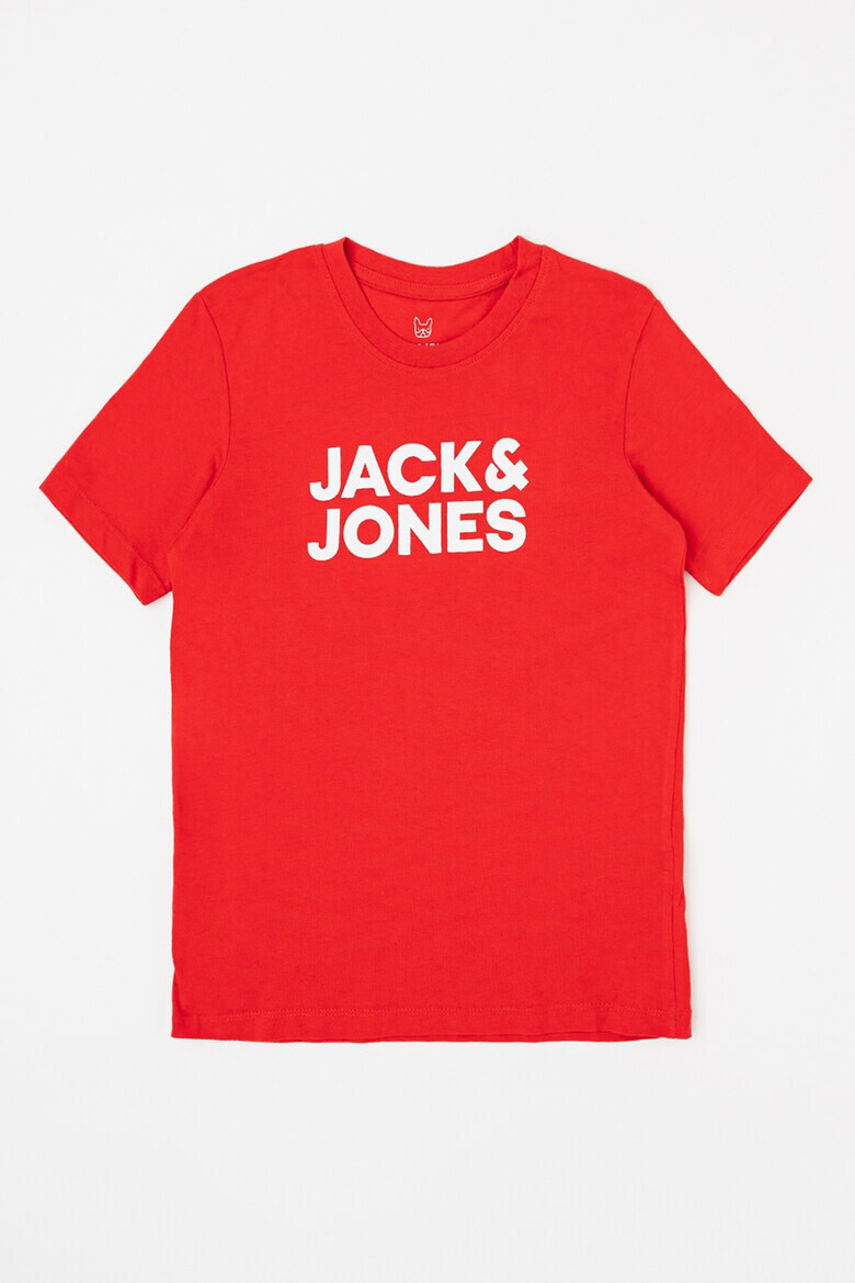 Jack & Jones Тениска Corp с овално деколте и лого - Pepit.bg