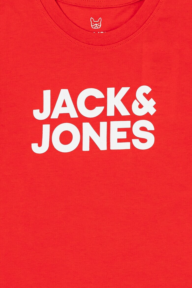 Jack & Jones Тениска Corp с овално деколте и лого - Pepit.bg