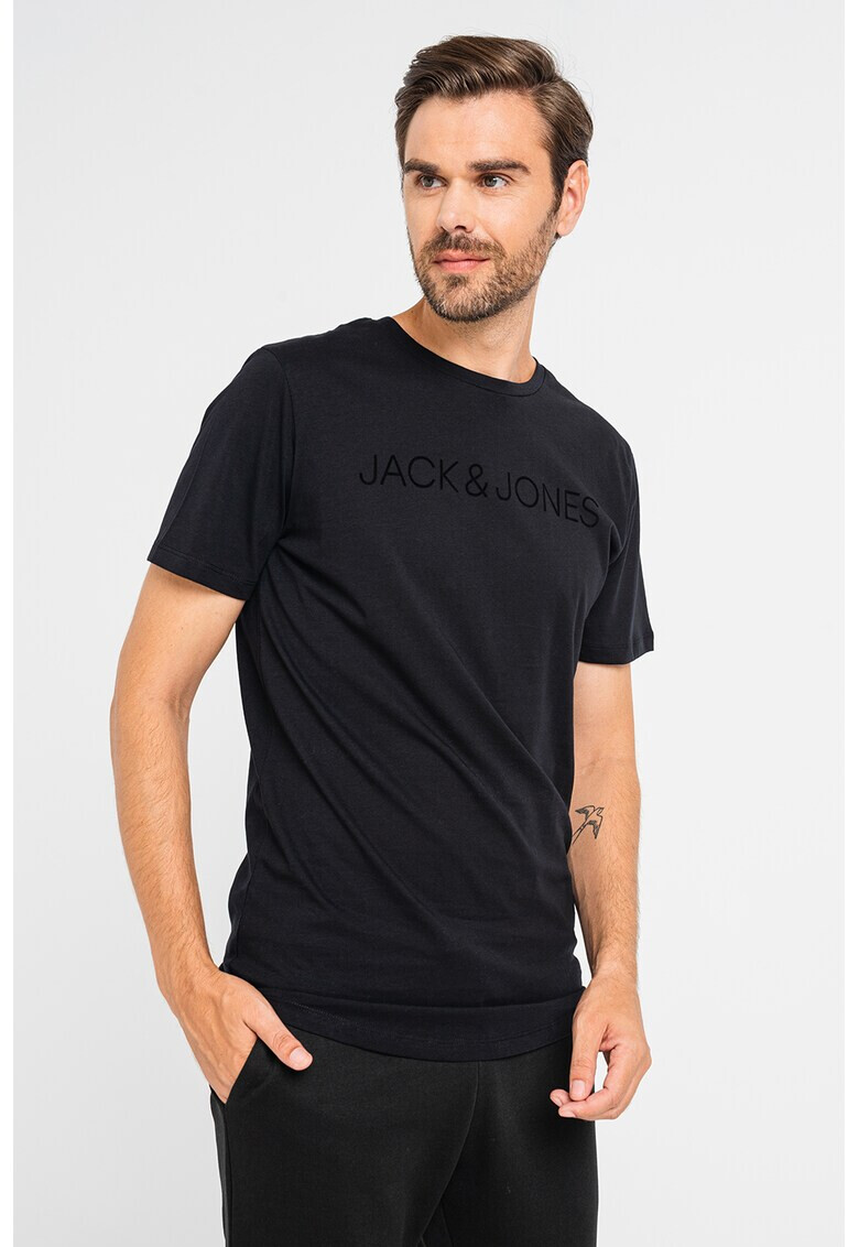 Jack & Jones Тениска Flock с лого - Pepit.bg
