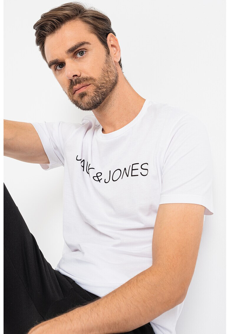 Jack & Jones Тениска Flock с лого - Pepit.bg