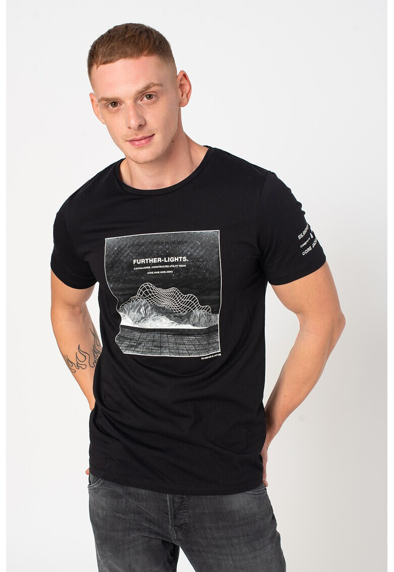 Jack&Jones Тениска Frame с щампа - Pepit.bg