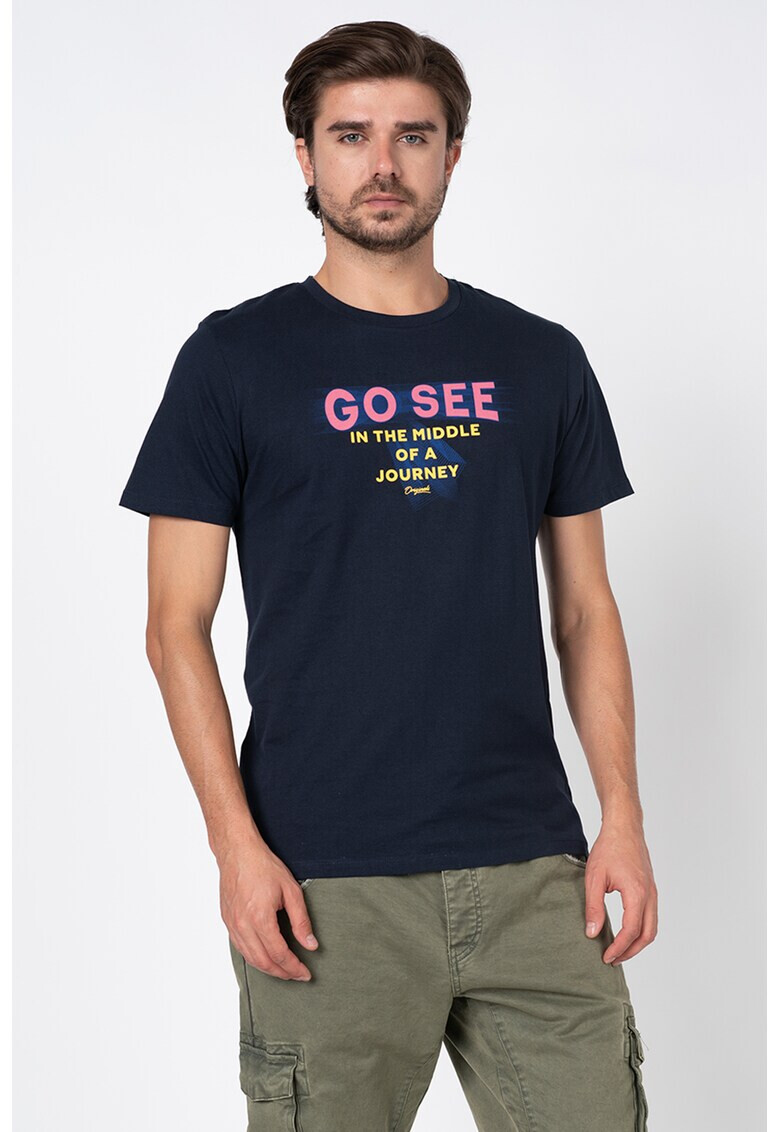 Jack&Jones Тениска Grove с надпис - Pepit.bg