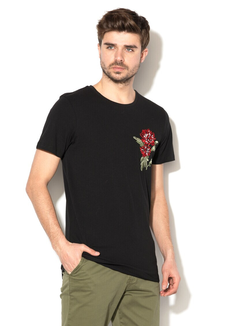 Jack&Jones Тениска Heavys с бродерии - Pepit.bg