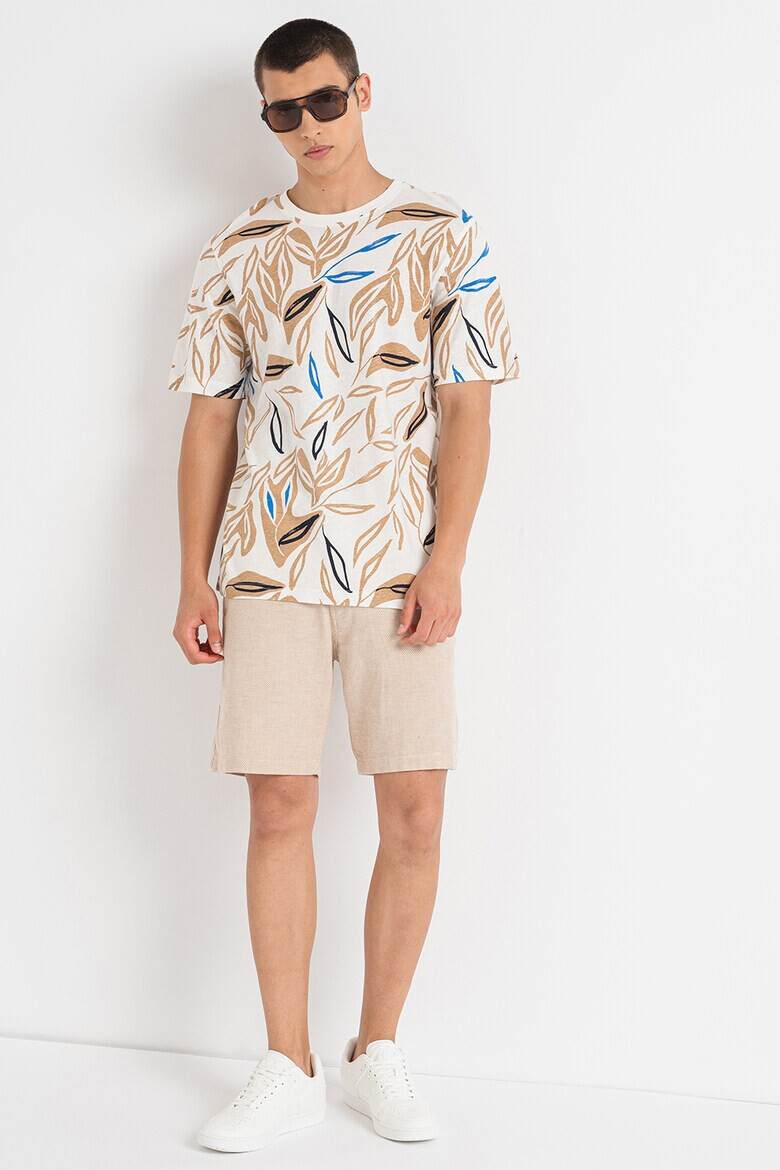 Jack  Jones Тениска Leaf с лен - Pepit.bg