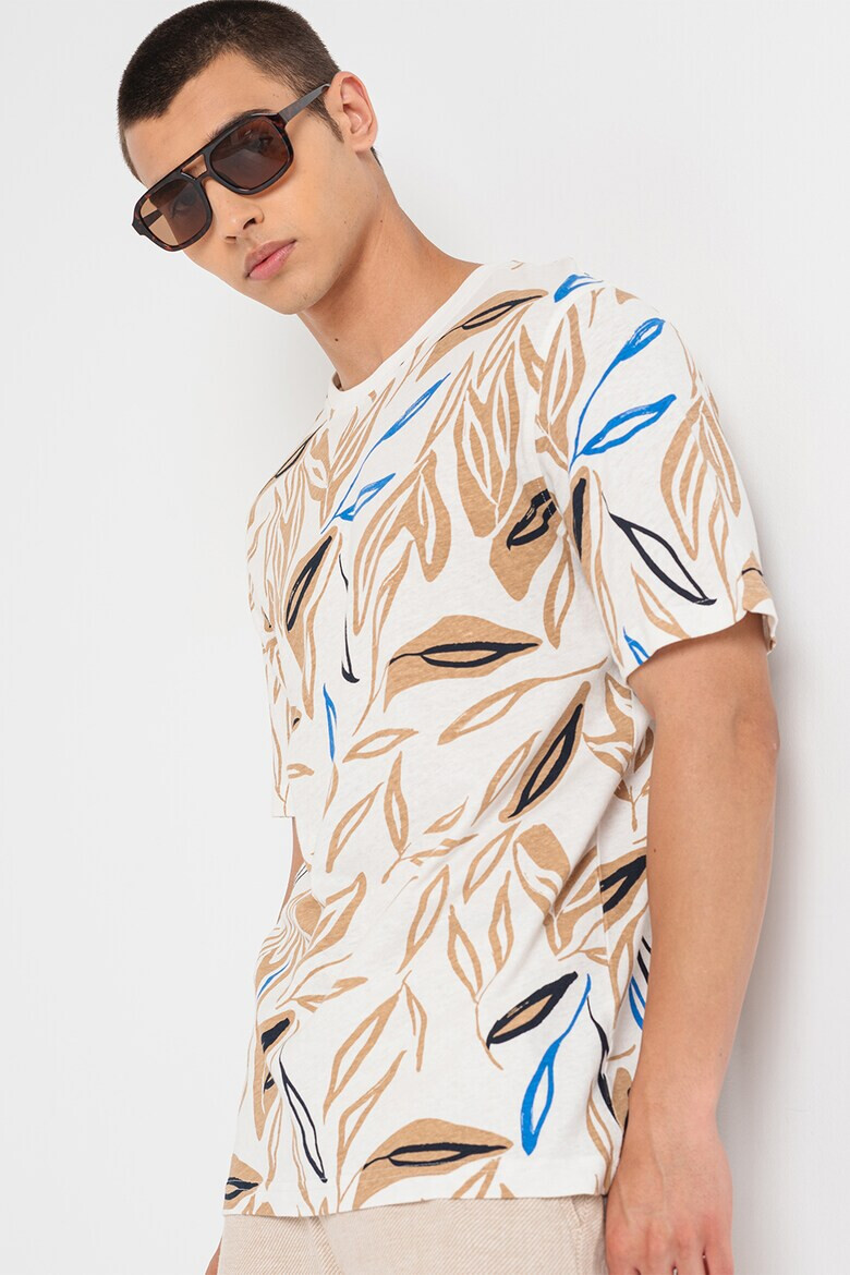 Jack  Jones Тениска Leaf с лен - Pepit.bg