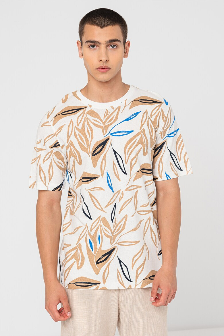 Jack  Jones Тениска Leaf с лен - Pepit.bg